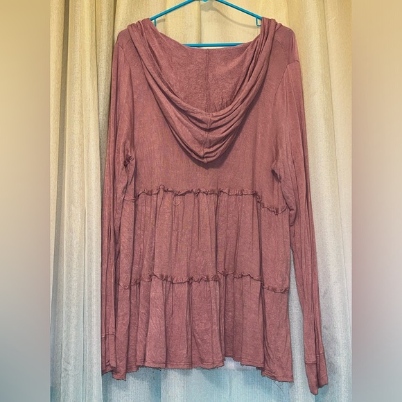 Knox Rose Long Sleeve T-shirt with Hood - Picture 2 of 3